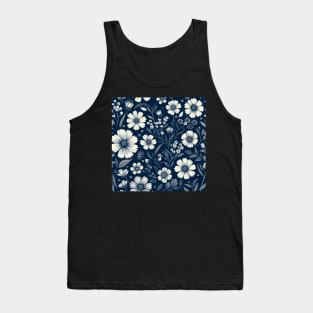 White Flowers Tank Top